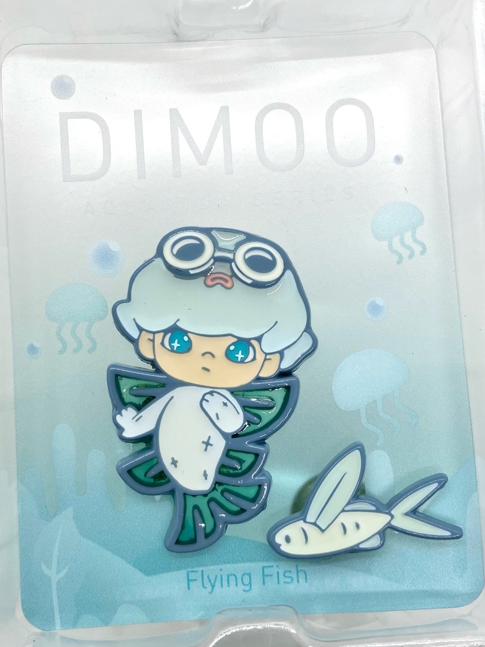 Flying Fish - Pop Mart DIMOO Aquarium Series Pin Set, Confirmed